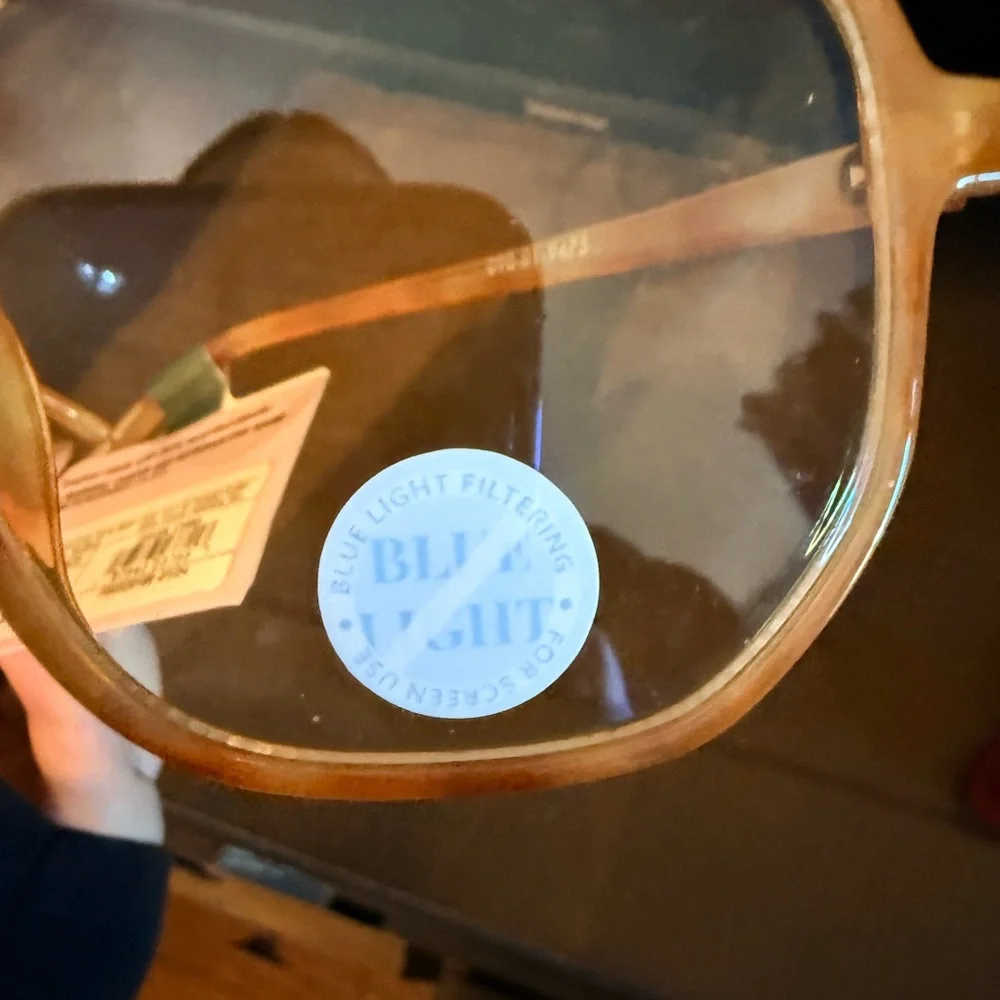 Wild Fable Amber Tortoiseshell Square Blue Light Glasses NWT
